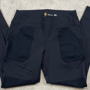 Carhartt Force Fitted Work Pants Womens Stretch Utility Black Sz 8-10